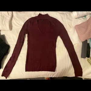 Maroon sweater. Express brand. Size S.